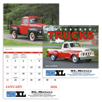 Treasured Trucks Wall Calendar - Spiral